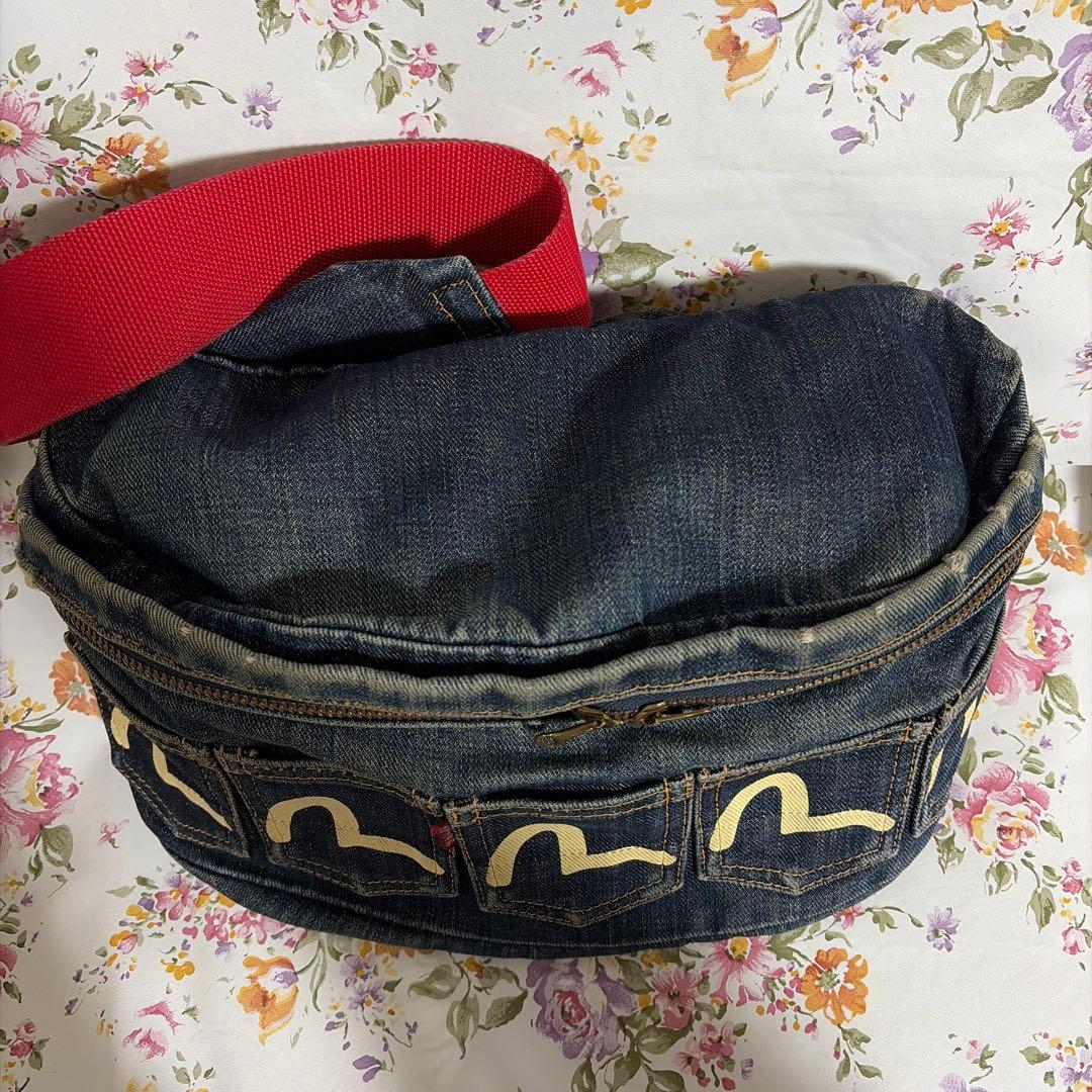 C*9様 EVISU ボディバック　希少エビスヤ赤タブ　かもめ　5ポケット　エヴ