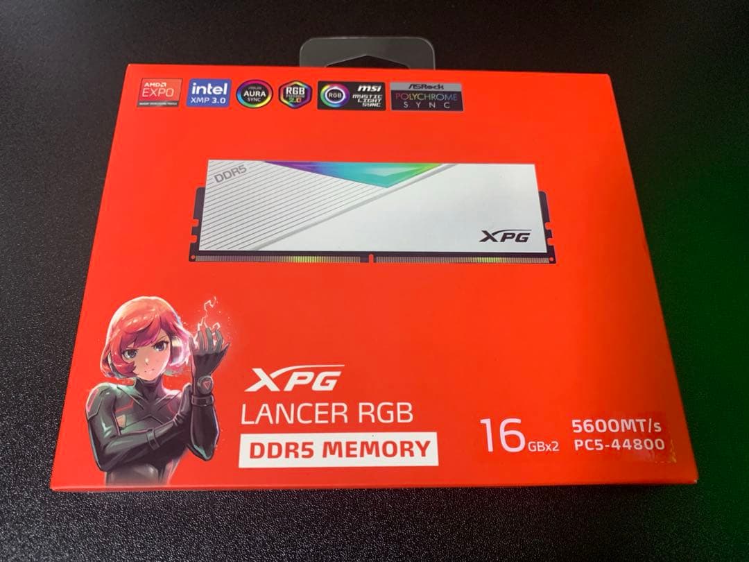 未開封 XPG LANCER RGB DDR5 16GB 5600MT/s