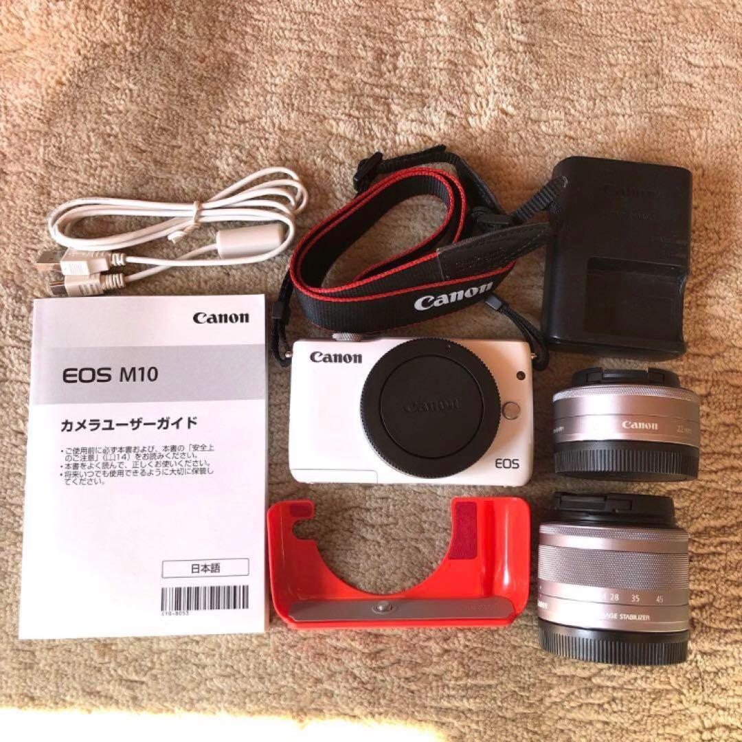 【値下げ】Canon EOS M10 ミラーレス一眼カメラ　ホワイト