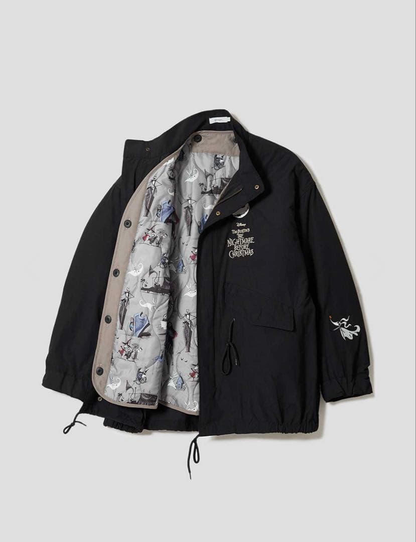 グラニフ　ナイトメアービフォアクリスマス　ショートモッズコート