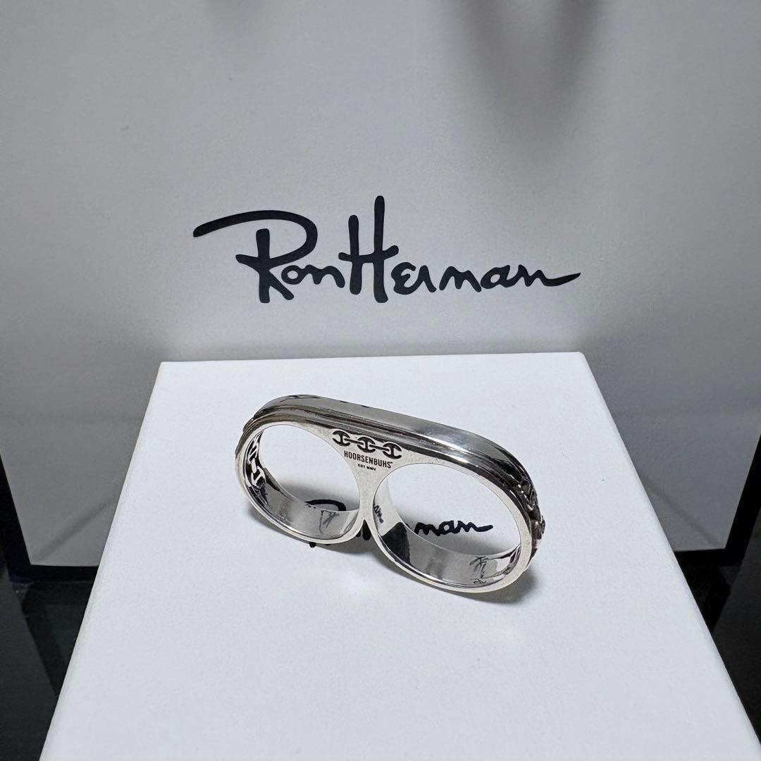 アクセサリー HOORSENBUHS DOUBLE BARREL KNUCKLE RING