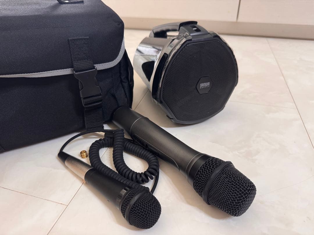 サンワサプライ ワイヤレスマイク付き拡声器スピーカー MM-SPAMP3 希少