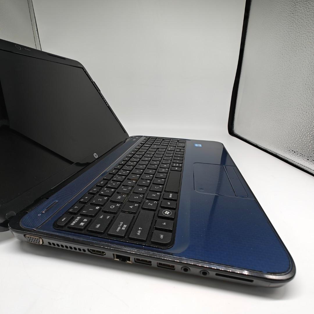 【HP】高速i7 SSD256GB 8GB オフィス付き ブルー ノートPC