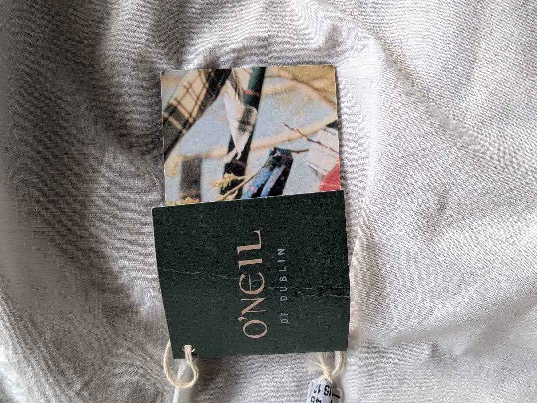 【新品】 オニールオブダブリン リネン フレア タック ロングスカート 14