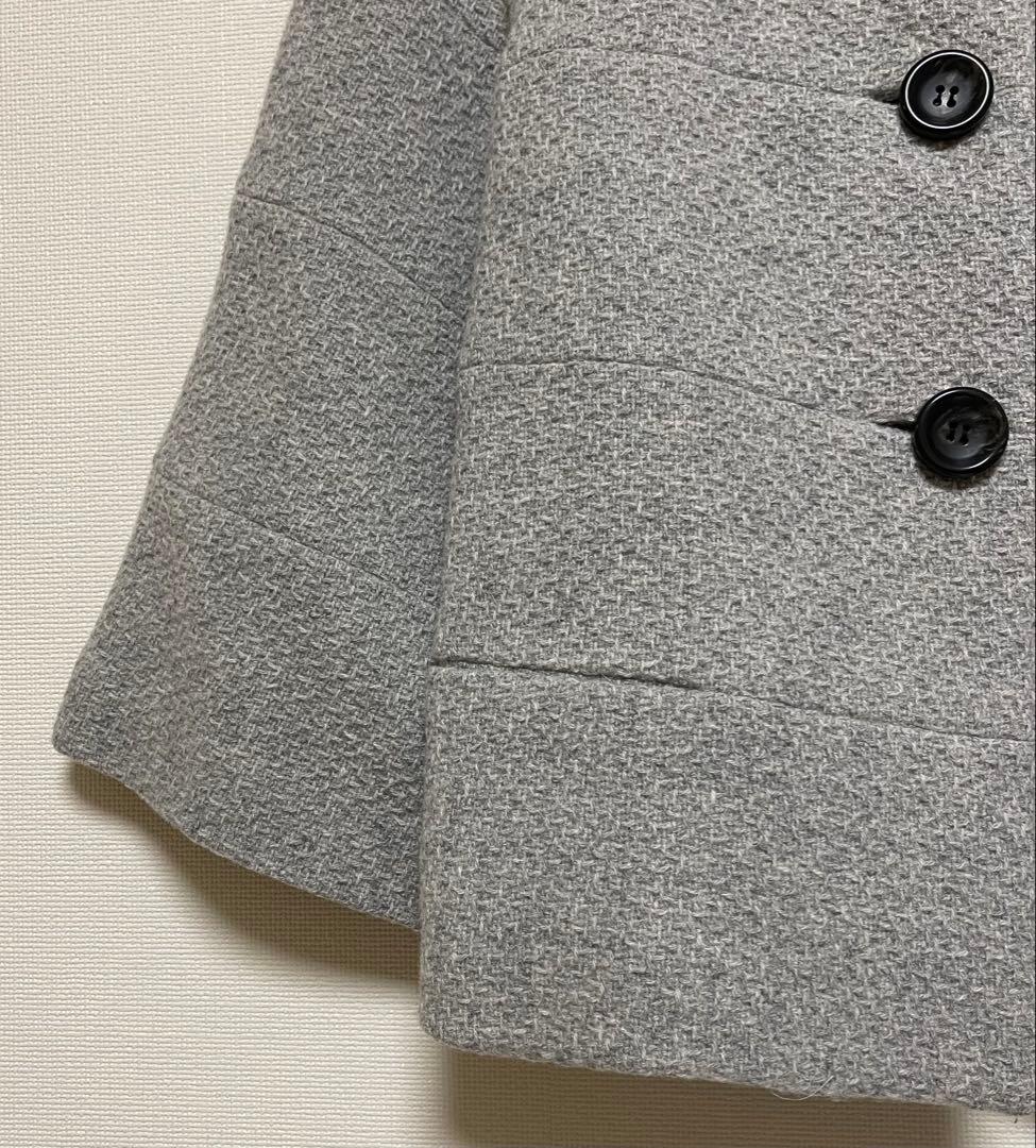 アンタイトル 4 ショートコート　ライトグレー　7分袖