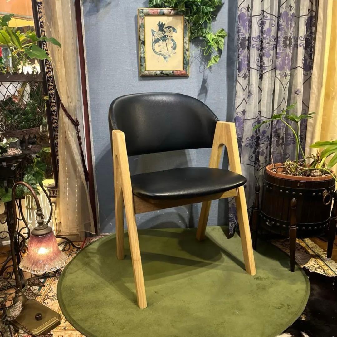 L１　スタイリッシュモダン　北欧ST ショートアームチェア