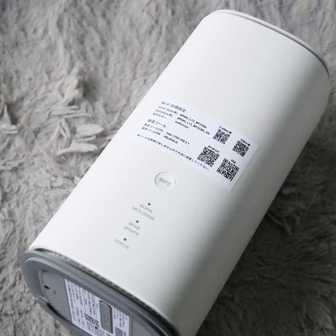 Speed Wi-Fi  5G L13 ホームルータ Wi-Fi