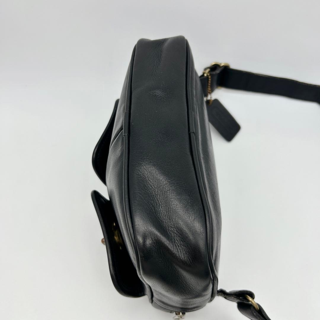 極希少◎ COACH オールドコーチ 2way ウエストバッグ ターンロック 黒