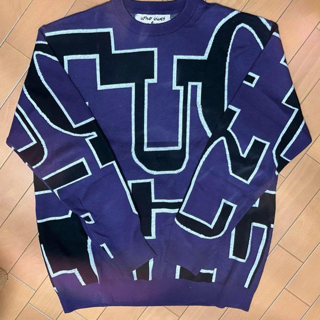 fackupclothes ニットセーター　M 紫