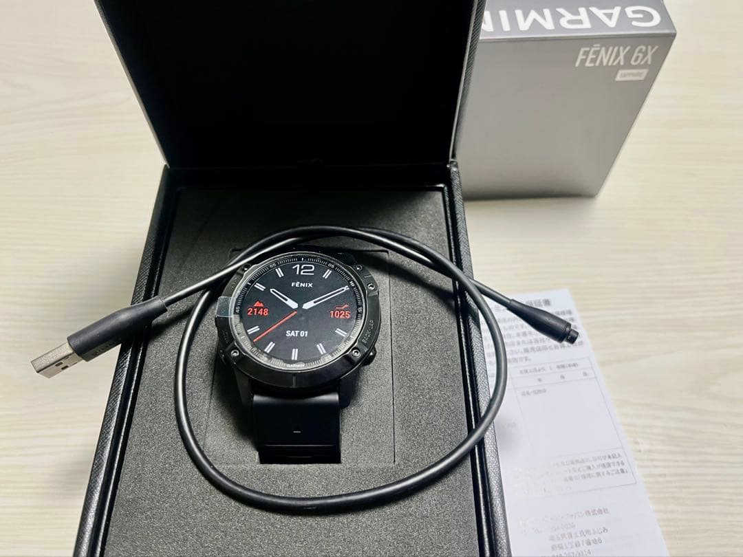 時計 GARMIN FENIX 6X Sapphire DLC