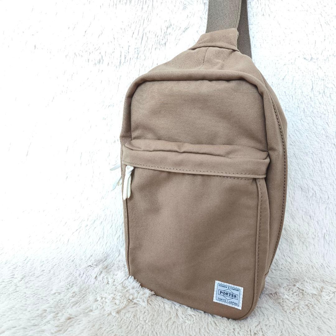 【美品】PORTER　ポーター　ボディバック　ビート　ベージュ　ショルダー　吉田