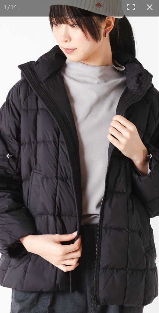 DANTN ダントンダウン 黒 新品未使用 Sサイズ ブラック