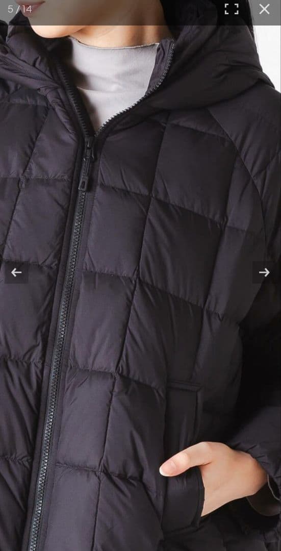 DANTN ダントンダウン 黒 新品未使用 Sサイズ ブラック