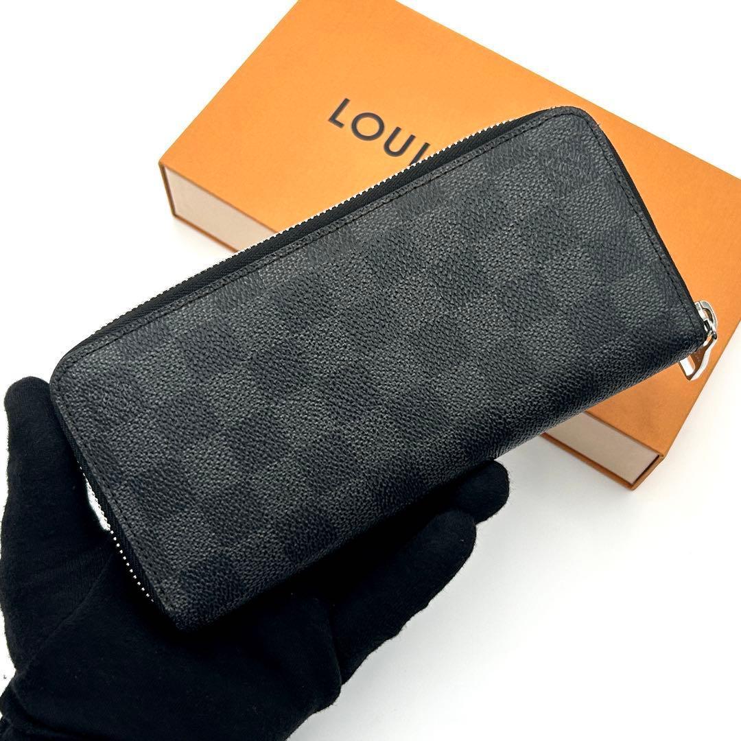 ルイヴィトン ダミエ グラフィット ジッピーウォレット ヴェルティカル 長財布