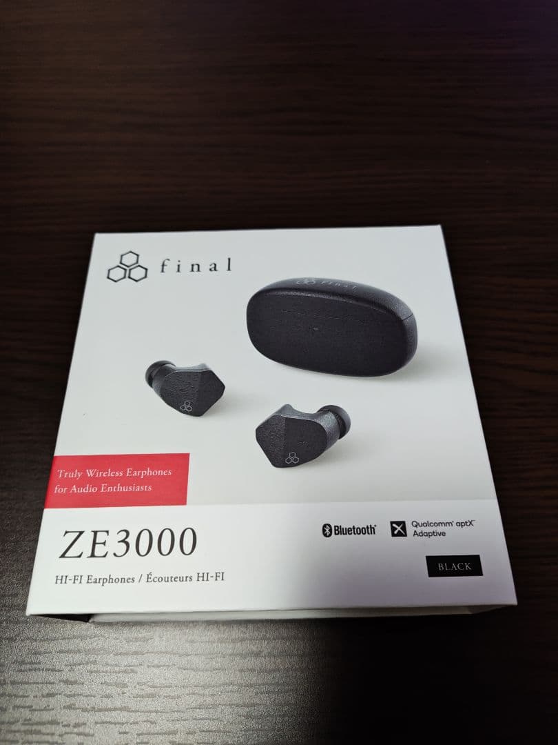 final ZE3000 ブラック ワイヤレスイヤホン