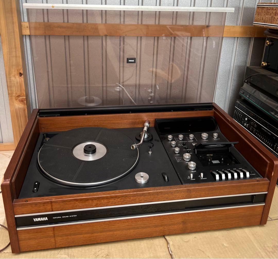 YAMAHA/レコードプレーヤー MS-5Bアンプ搭載 レコード カセット訳あり
