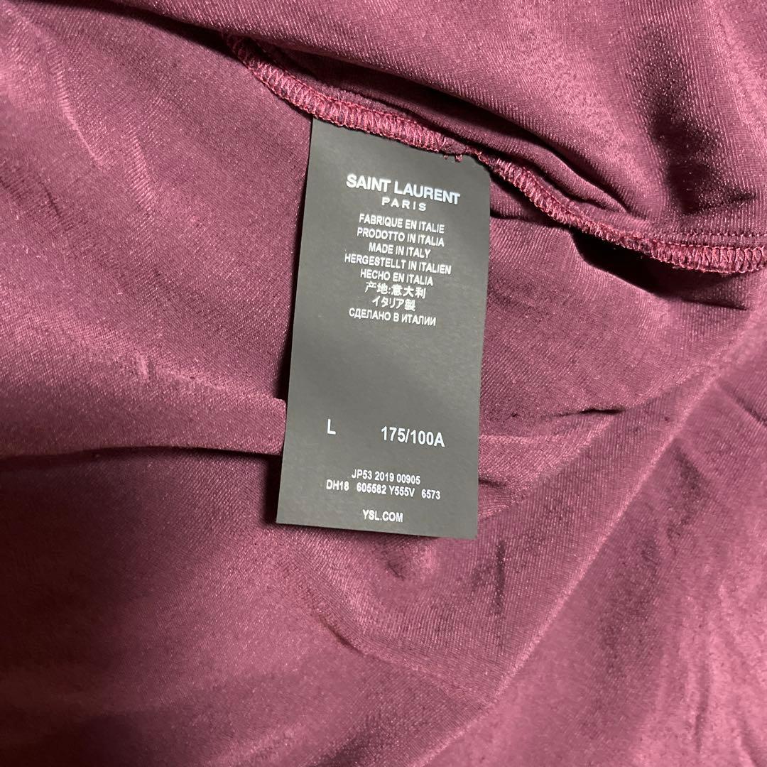 SAINT LAURENT　サンローラン　ベロアベルベットシャツ　ほぼ新品　L