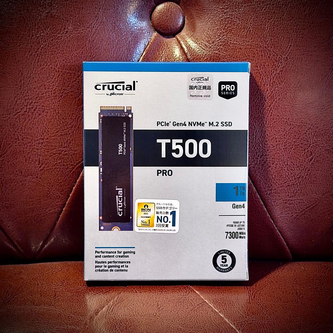【新品】 Crucial T500 1TB M.2 SSD