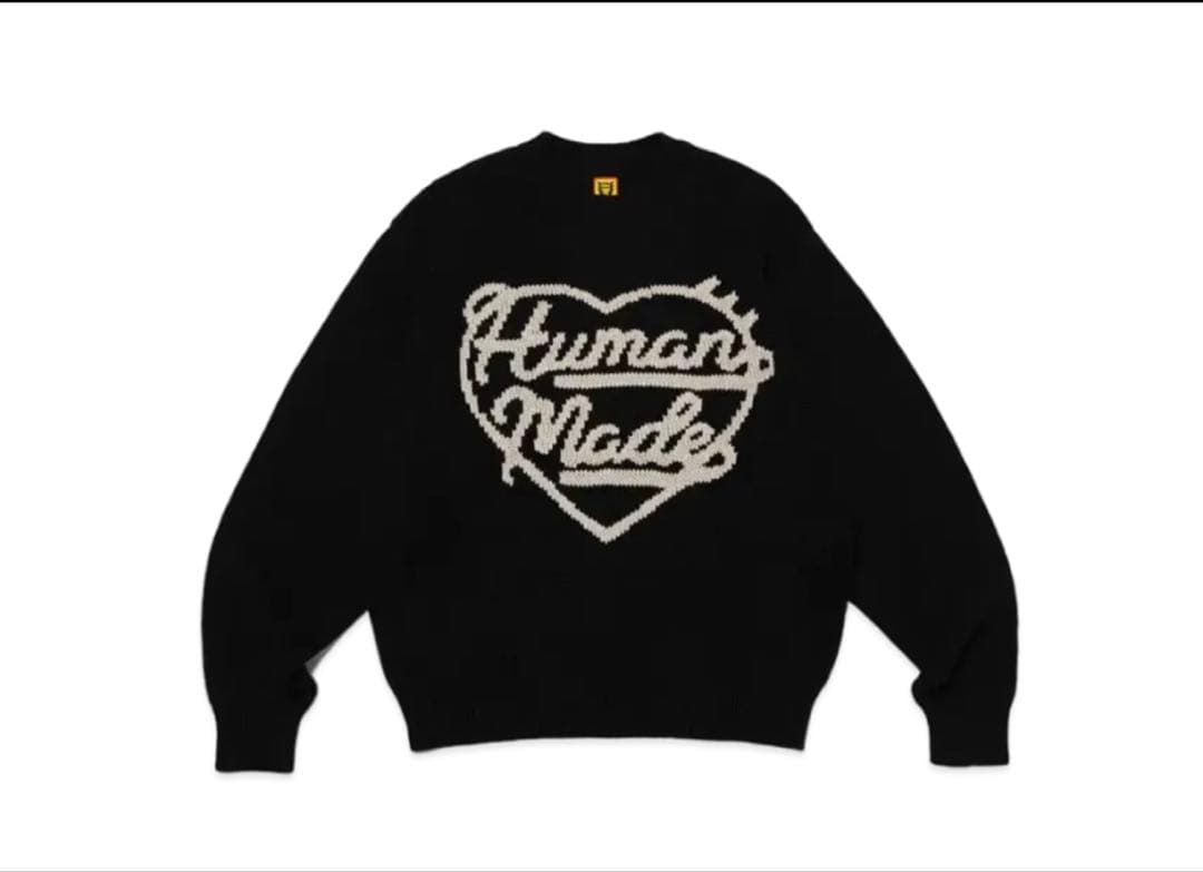 Human Made ハートロゴ スウェット ブラック