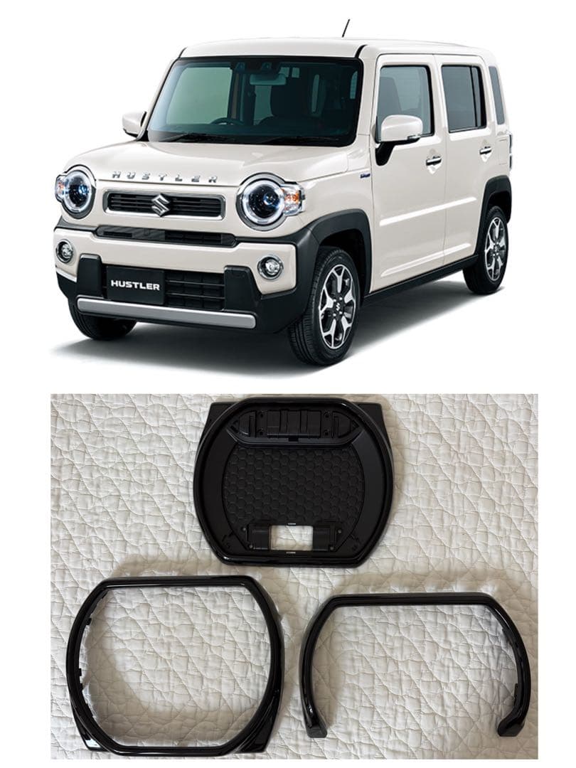 新型ハスラー　純正　インパネガーニッシュ（ブラックパール）　3点セット