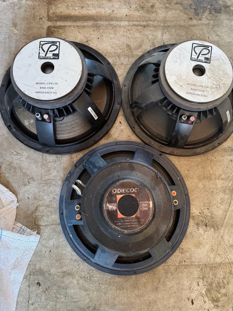 DIECOC DH-180V4 サブウーファー 3個セット