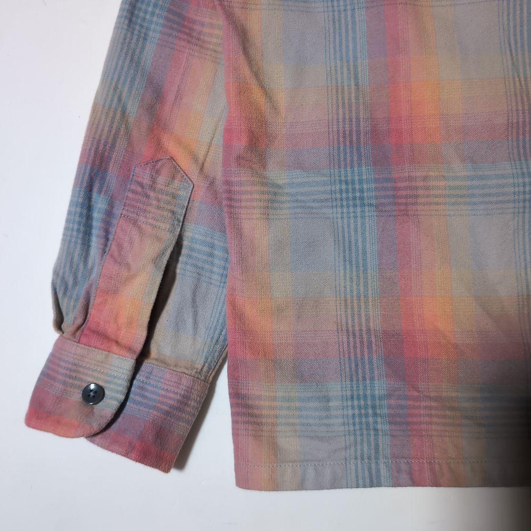 Pendleton オンブレチェック ネルシャツ M（実寸L程度）