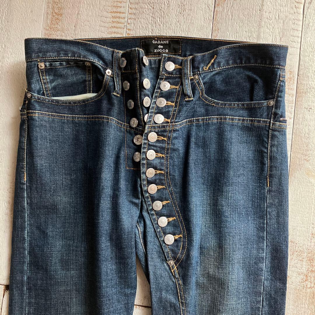 archive 00s CABANE de ZUCCA デニム M 多重ボタン