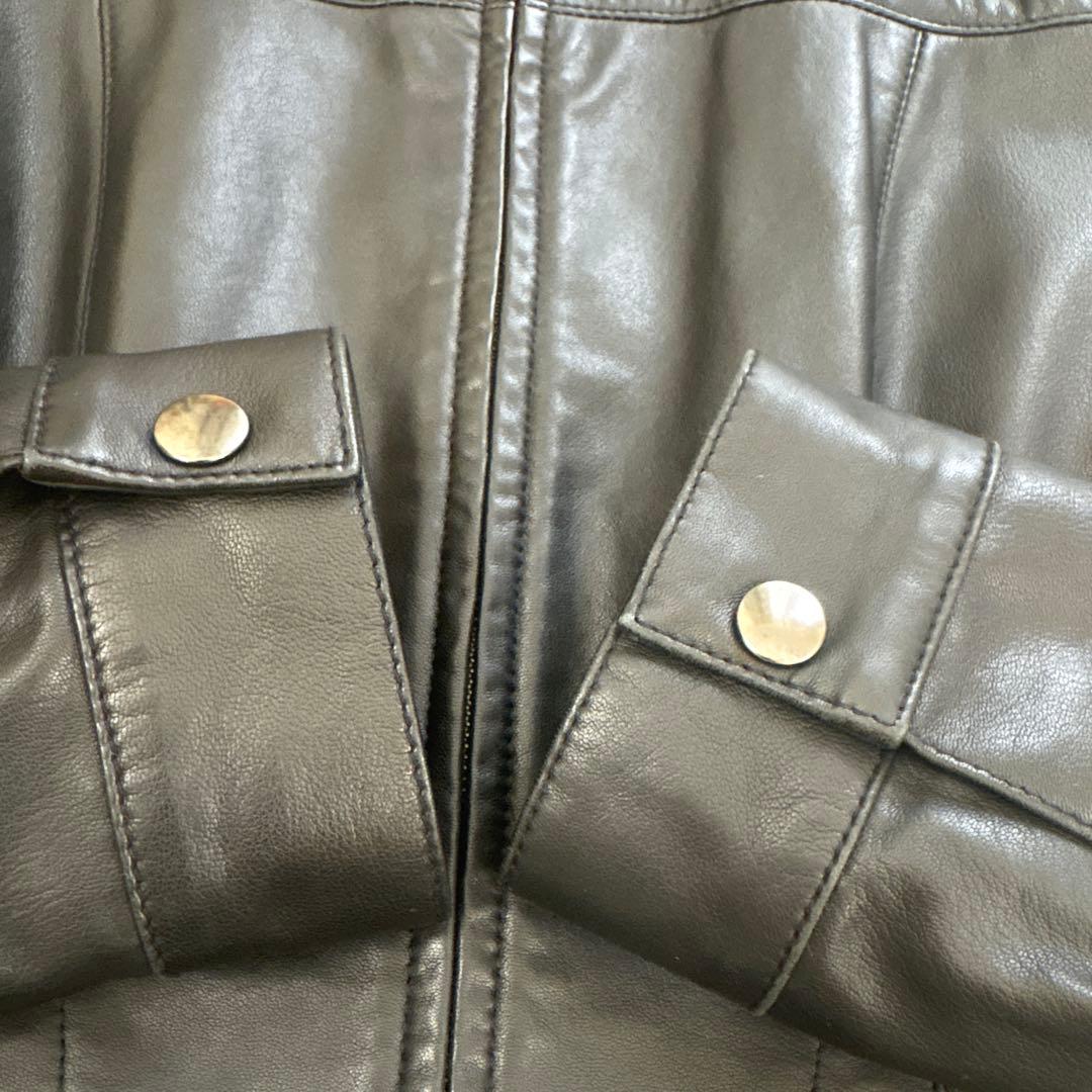 himiさま専用⭐︎アナイANAYI ラムレザーシングルライダースジャケット　36