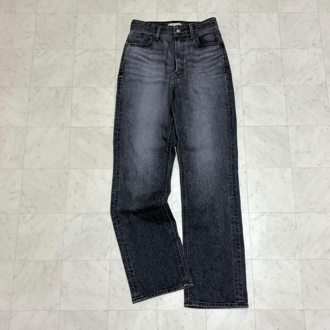 美品✨YANUK ストレートデニム LOUISE 24インチ グレー