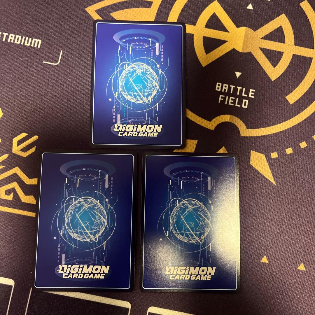 デジモンカードゲーム　発売記念大会　優勝　ラピッドモン　SR パラレル　3枚