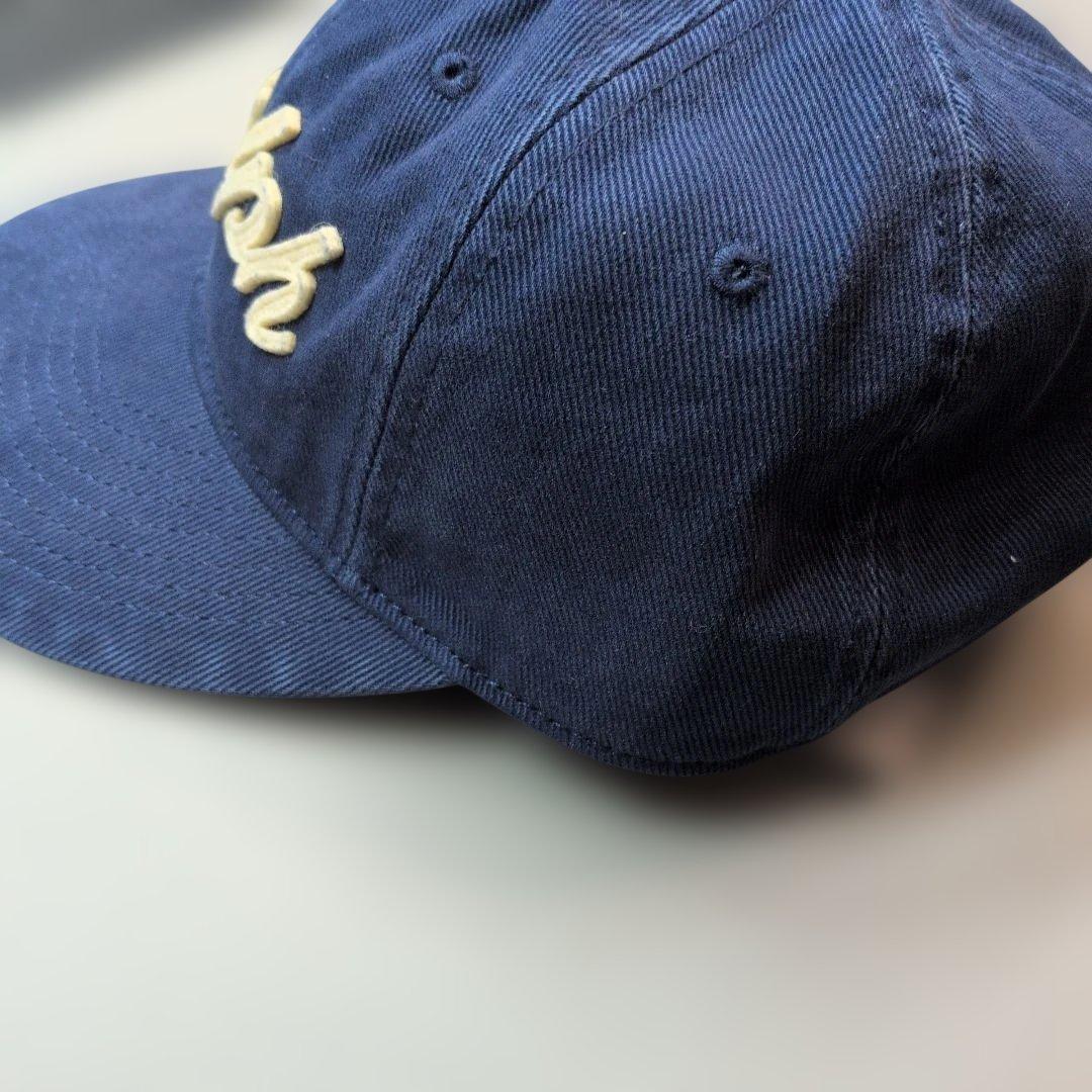 Ralph laurenポロラルフローレンネイビー アップリケドツイル キャップ