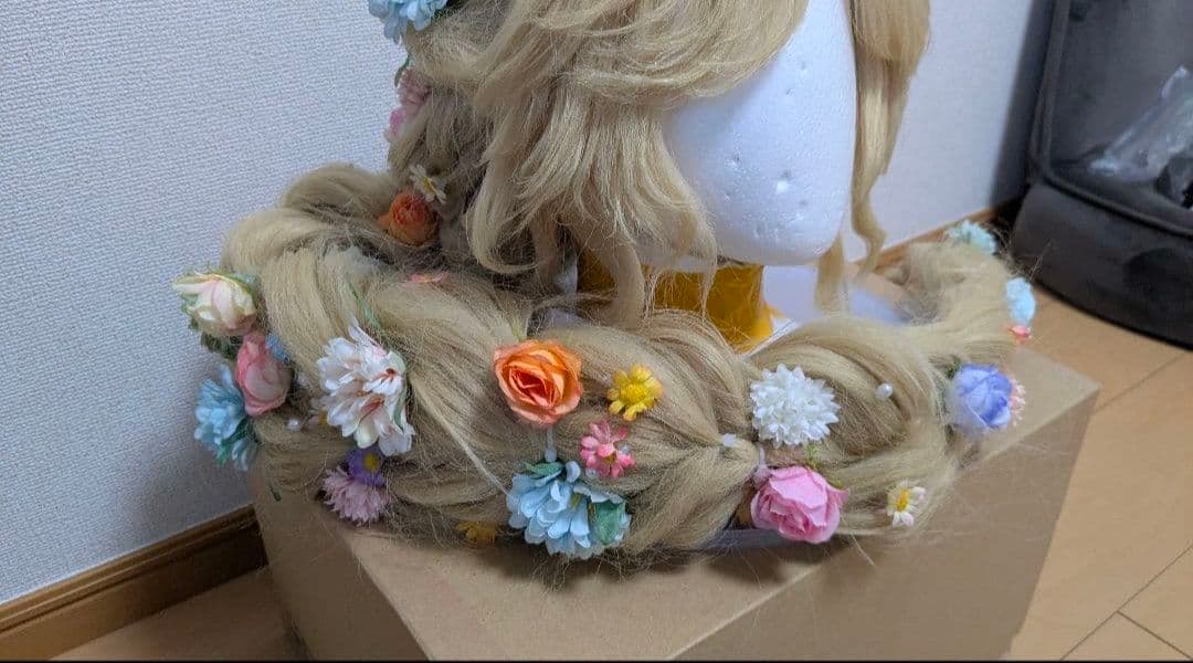 ラプンツェルコスプレ(ライト付きウィグ)セット