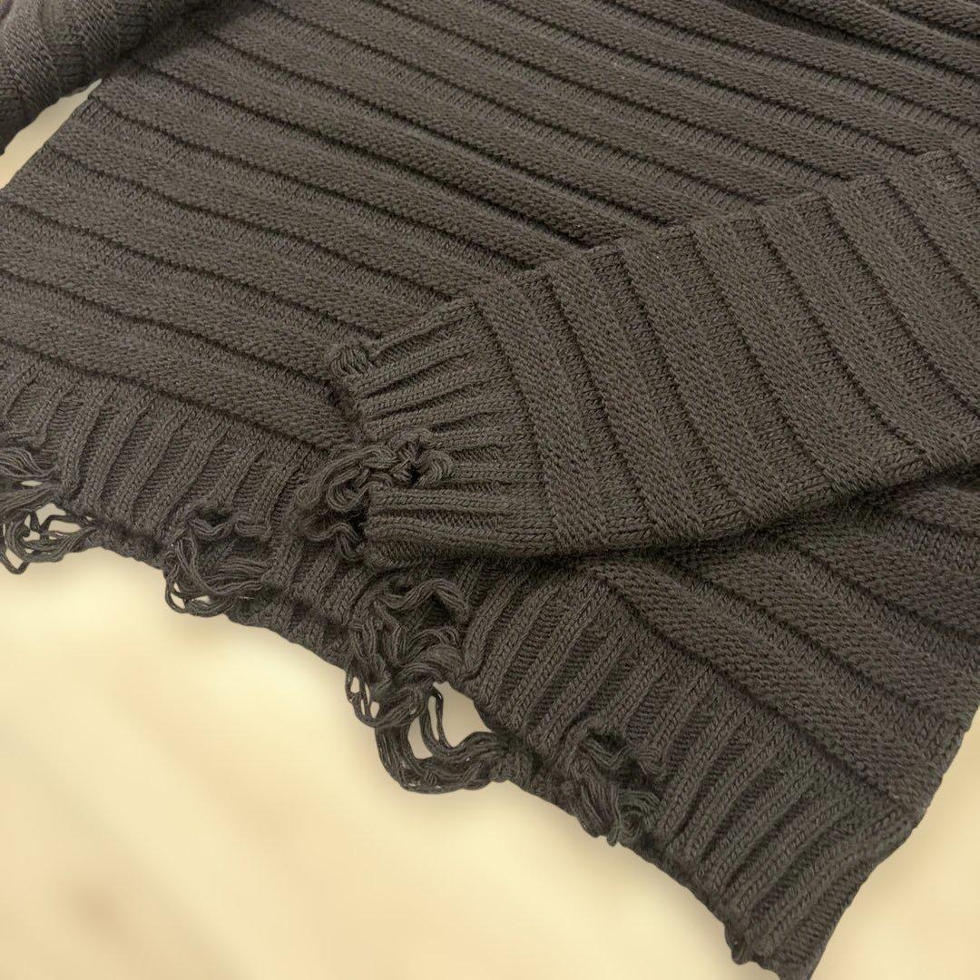 MM6 Maison Margiela ダメージハイネック プルオーバー