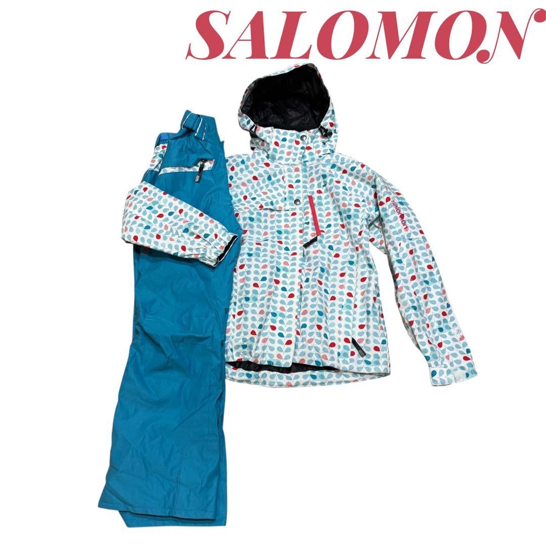 【美品】サロモン SALOMON スノーボードウェア 上下セット レディース M