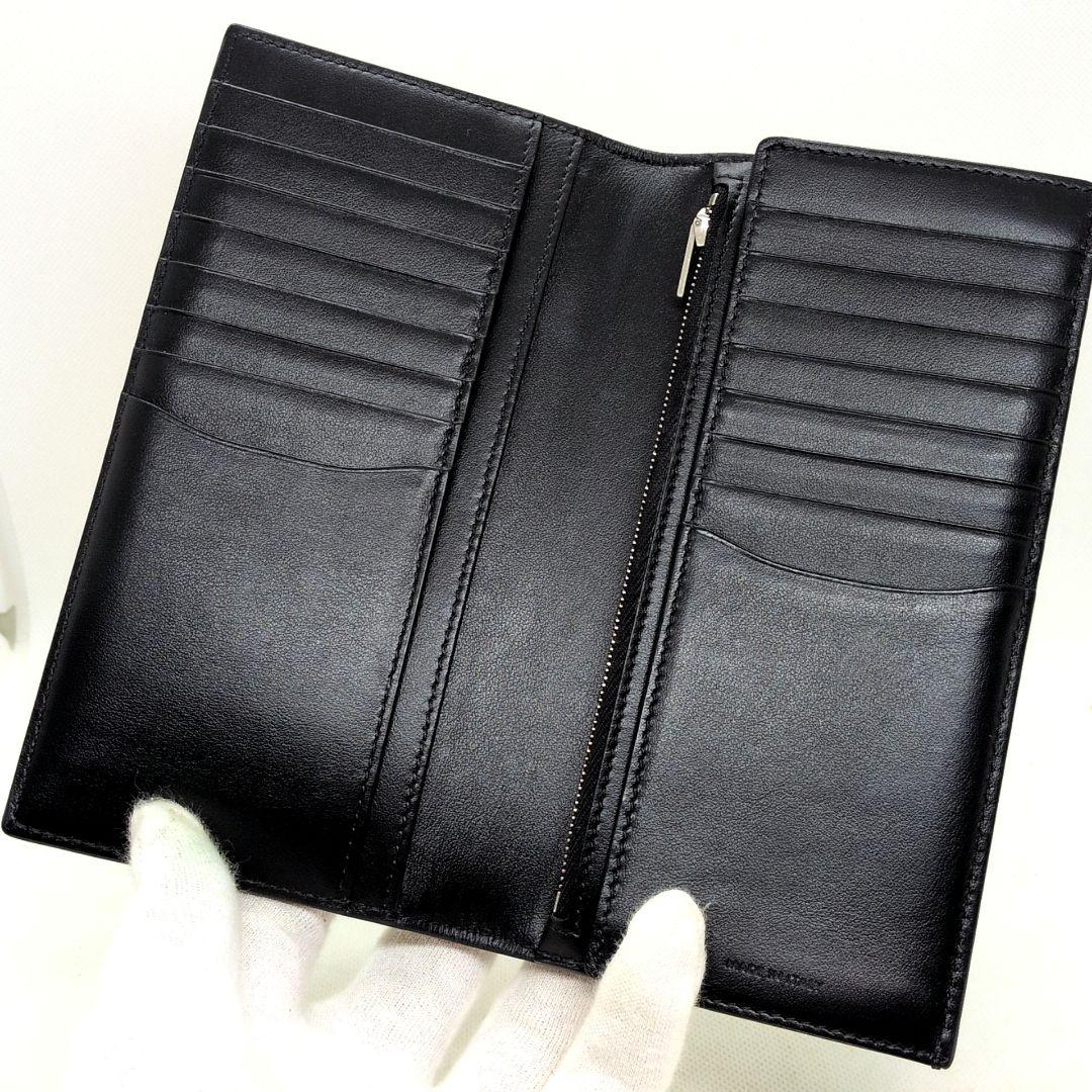 【極美品】セリーヌ　バーティカルウォレット　長財布　グレインドカーフスキン　黒