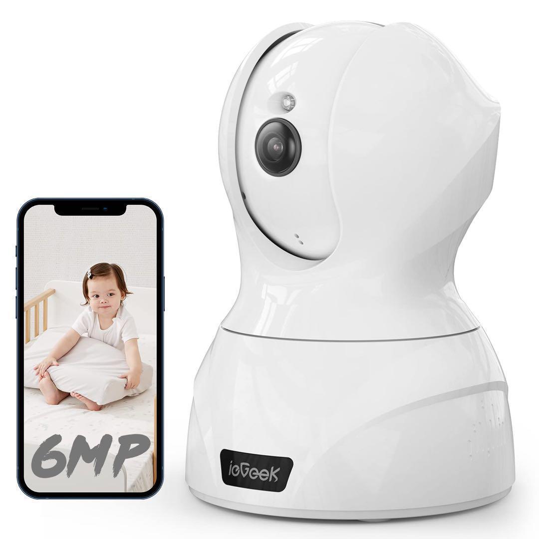ieGeek室内 ペットカメラ PTZ360°見守りホームセキュリティ