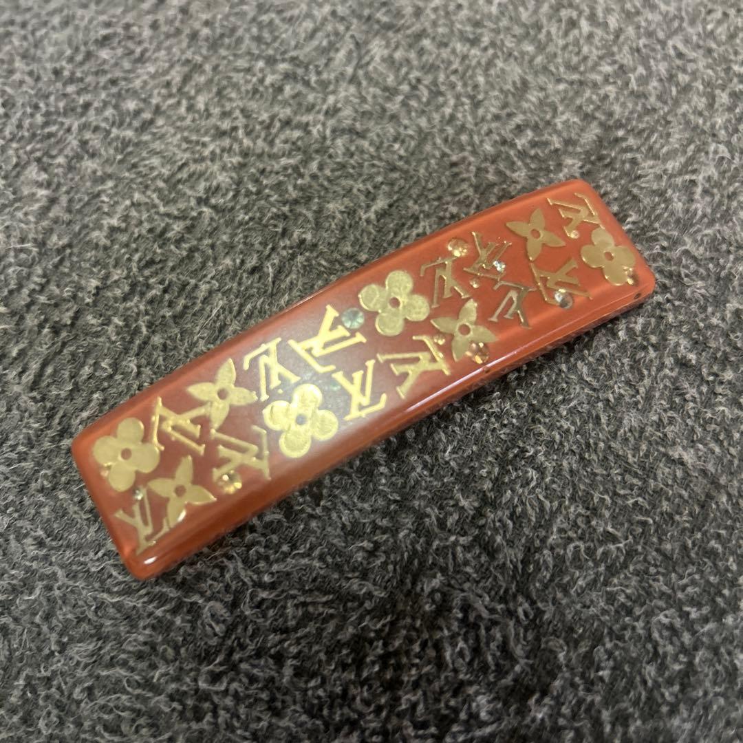 正規品未使用【ルイヴィトン】バレッタ オレンジ ブラウン