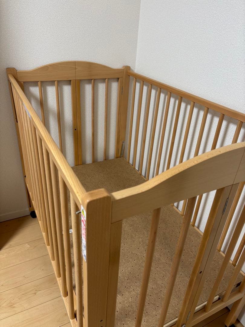 【現在Yuyaさん専用】ベビーベッド　ワンタッチハイベッド パル 石崎家具