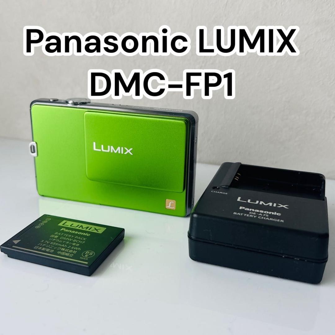 【人気色】Panasonic LUMIX DMC-FP1 グリーン 液晶劣化有