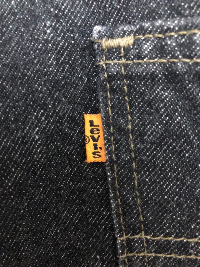 デッド 先染めブラック USA製 90s リーバイス 505 デニムパンツW34