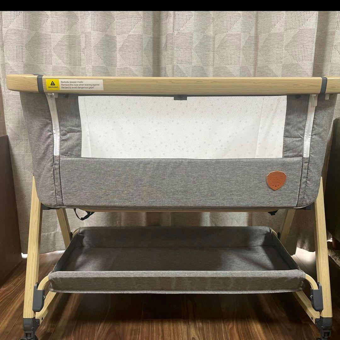 【目黒区直接引取可能】HZDMJ 2023年型ベビーベッド グレー