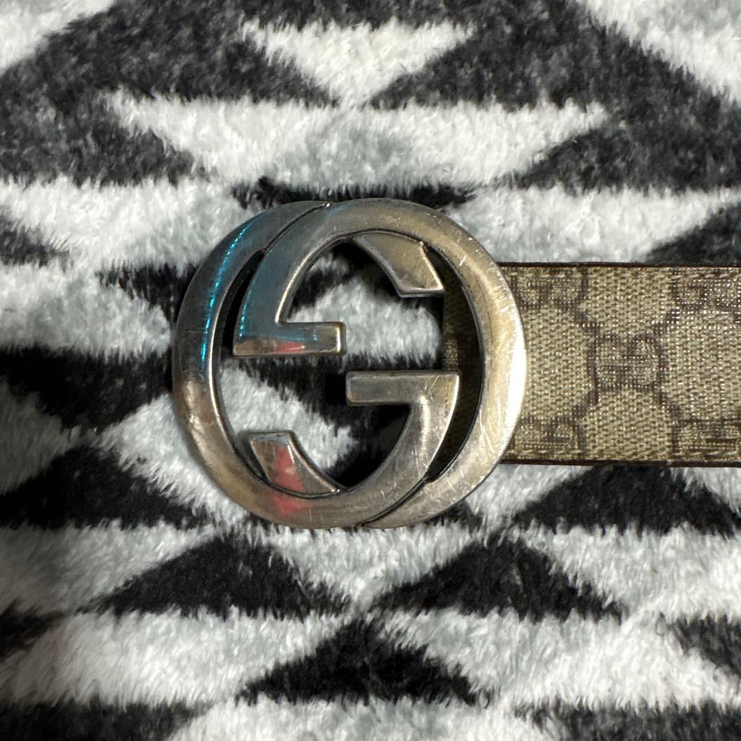 syuusei1024 GUCCIベルト GGスプリームインターロッキング
