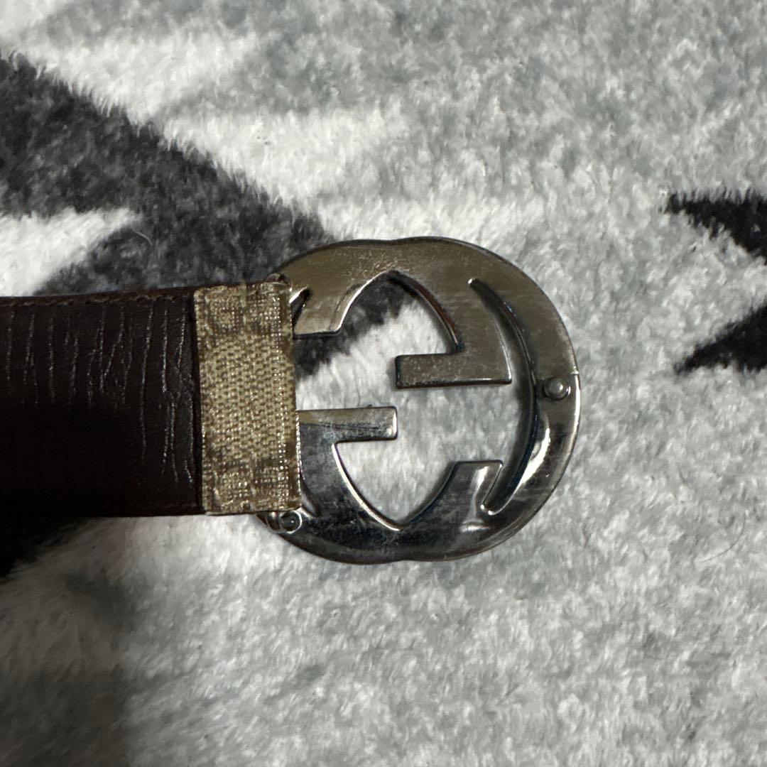syuusei1024 GUCCIベルト GGスプリームインターロッキング