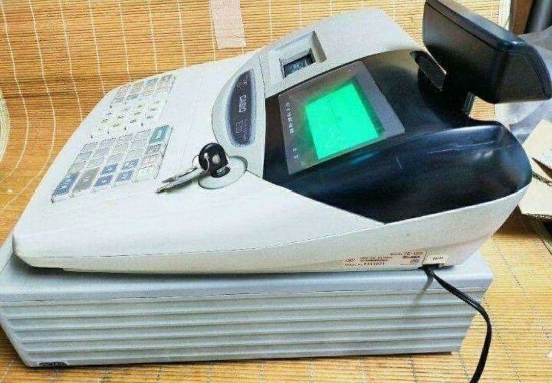 カシオレジスター　TE-120　フル設定込み　送料無料　人気機種　681061