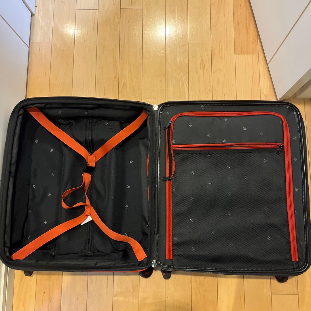HIDEO WAKAMATSU スーツケース ジッパー 拡張機能付き ブラック