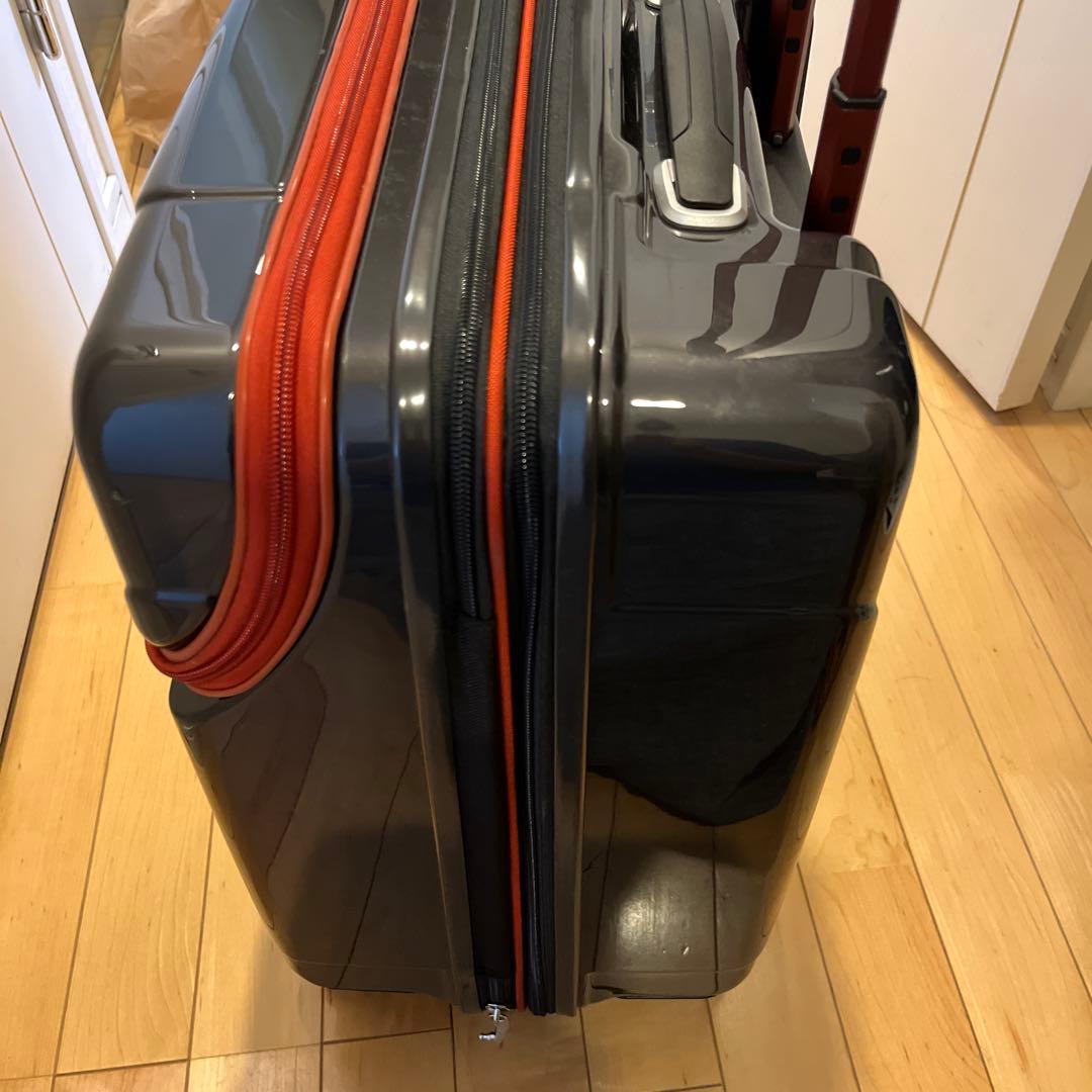 HIDEO WAKAMATSU スーツケース ジッパー 拡張機能付き ブラック