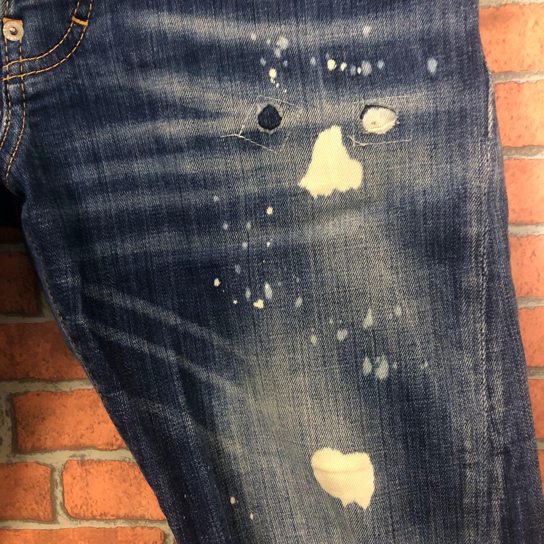 日本限定DSQUARED2チロマニア　 SEXY TWIST ブルー青44