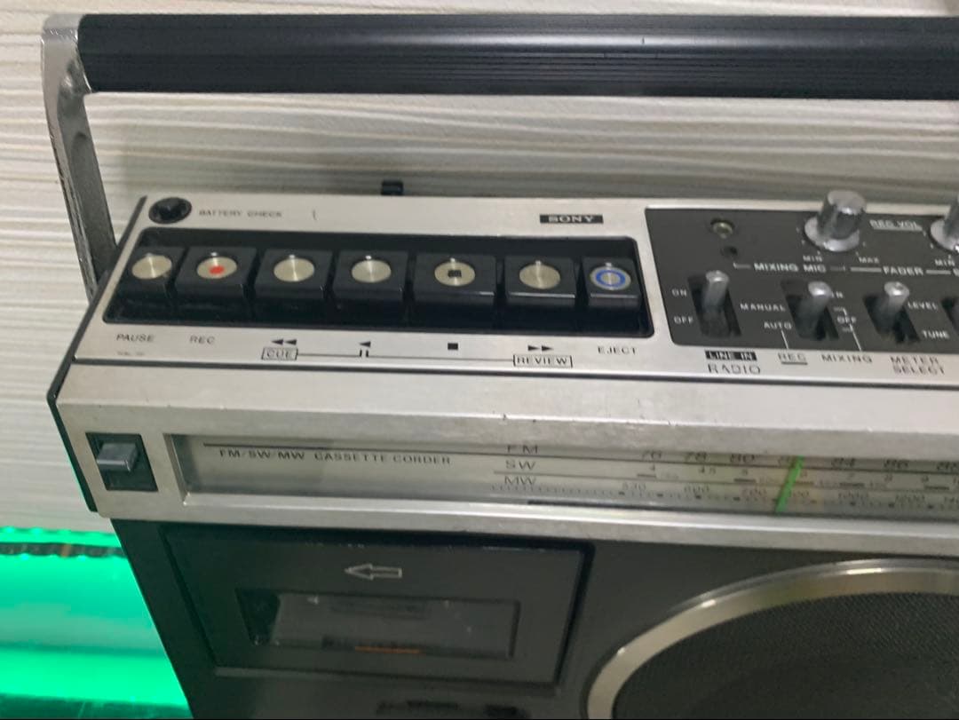 ソニー SONY CF-1980Ⅱ ラジカセ オーディオ機器 ラジオ動作品美品