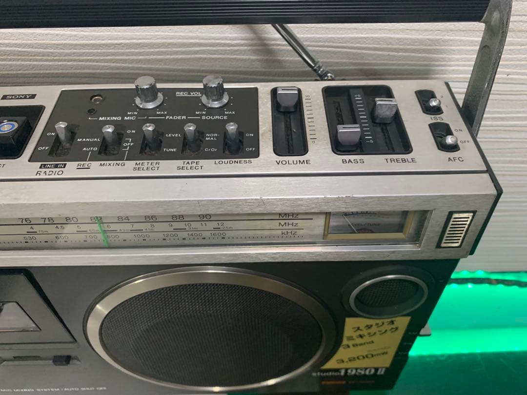 ソニー SONY CF-1980Ⅱ ラジカセ オーディオ機器 ラジオ動作品美品