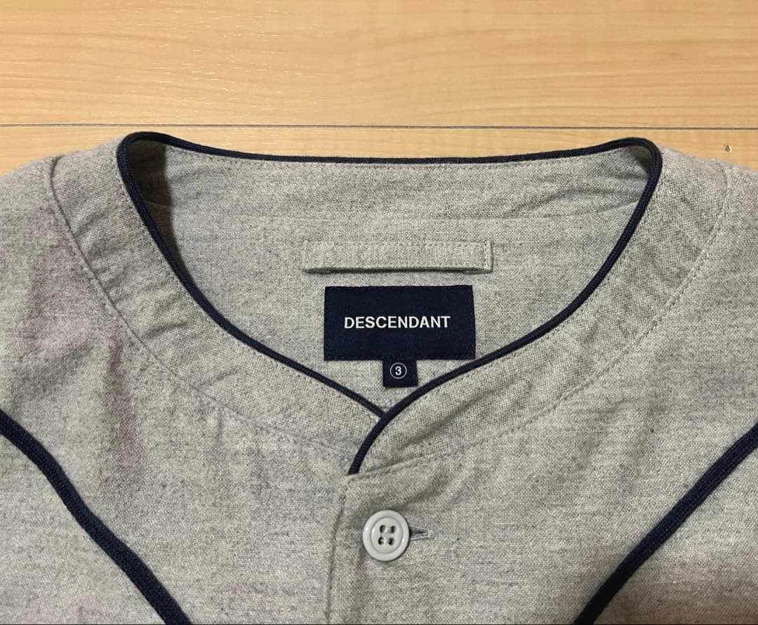 ダ*ダ様 DESCENDANT 22SS BLEEK BASEBALL SHIR